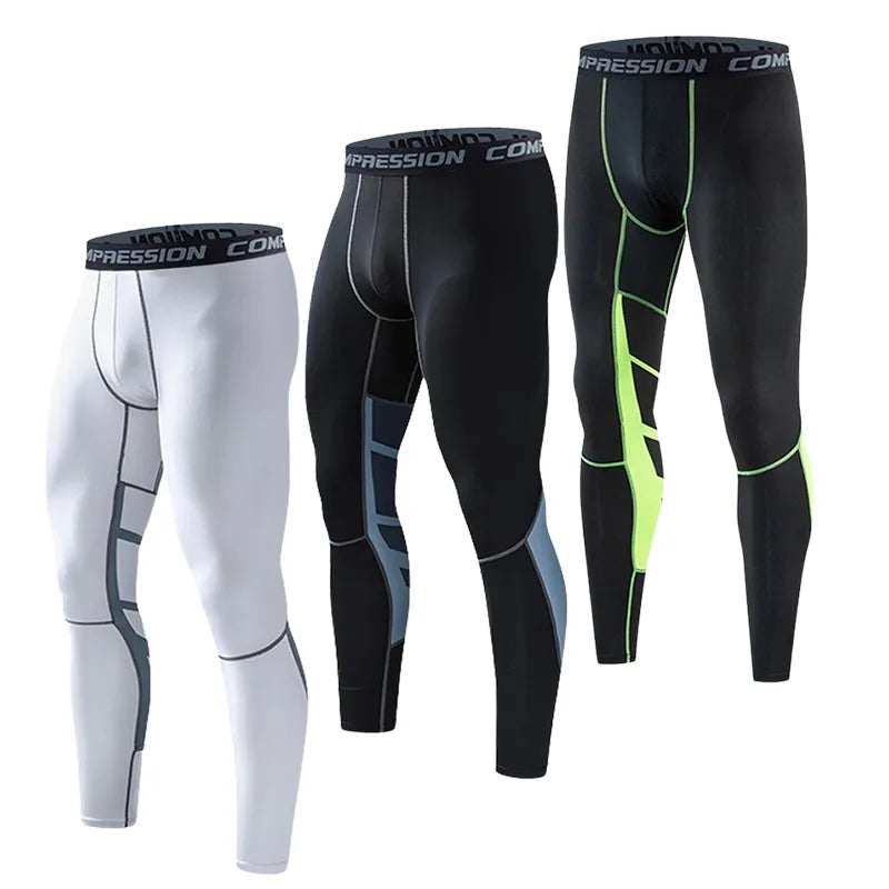 High Quality High Performance Men's Athletics  Dry Fit Breathable Tight Leggings with Pocket