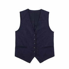 Gorgeous Luxury Women's Vintage Cotton Linen 2 Piece Vest and Short Sets Outfits