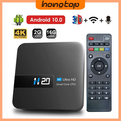 HONGTOP H20 Smart TV Box 4K Ultra HD 1080P Android 10.0 H.265 Media Player HEVC 3D Play Store Set Top Box