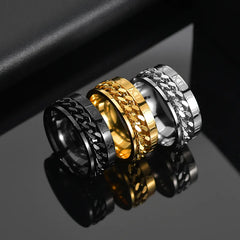 Exquisite High-Quality Stainless Steel Rotatable Spinner Chain Rings