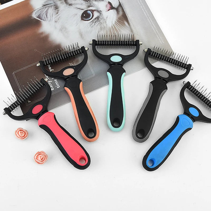 Professional Stainless Steel Pet Deshedding Brush - High-Quality Stainless Steel Grooming Tool