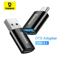 Baseus USB 3.1 Adapter OTG Type C to USB Adapter Seamless Connectivity for MacBook Pro Air Samsung S20, and More