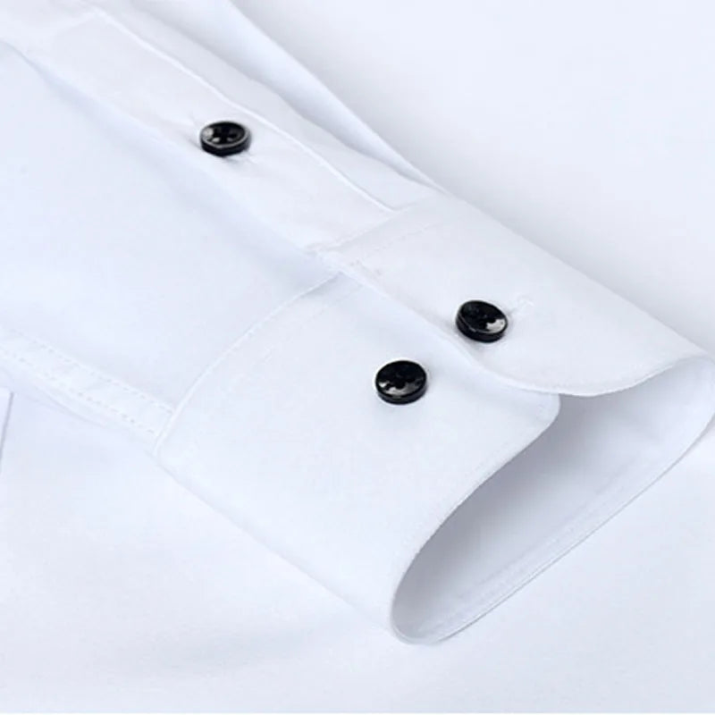 High Quality Men's Elastic force Non-iron Business Casual Shirt