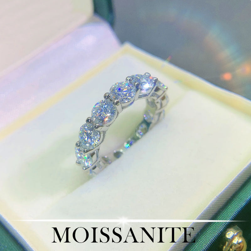 Exquisite Brilliant 7CT VVS1/D Real Moissanite Ring | GRA Certified
